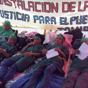 Siete hondureños del pueblo tolupán se suman a la huelga de hambre