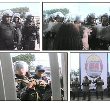 En este momento:Reprimen a estudiantes de Universidad Autónoma de Honduras