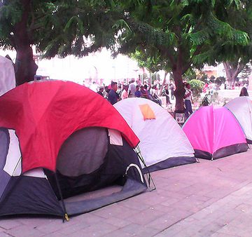 De nuevo, grupo de Indignados hondureños en huelga de hambre