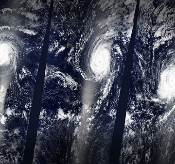 NASA: tres megahuracanes se forman en el océano Pacífico NASA: tres megahuracanes se forman en el océano Pacífico