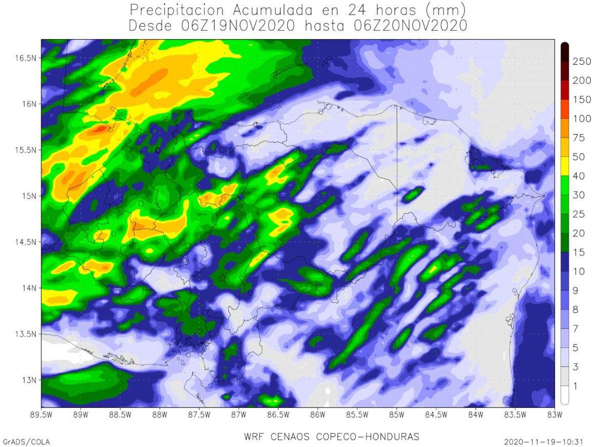 HONDURAS / SE MANTIENE ESTADO DE ALERTA POR LLUVIAS PARA ESTE JUEVES