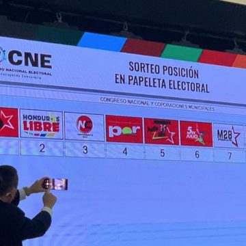 HONDURAS / LISTAS PAPELETAS ELECTORALES 14 MOVIMIENTOS VAN A PRIMARIAS
