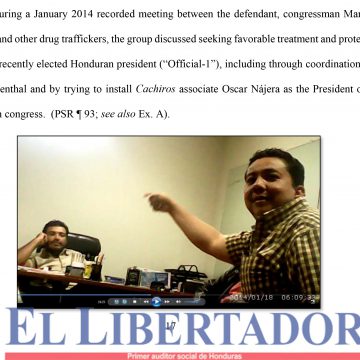 HONDURAS / EEUU REVELA PLAN ENTRE YANI Y JOH PARA PROTEGER NARCOS