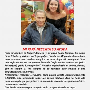 HONDUREÑO, DON ROGER CLAMA AYUDA PARA NO PERDER SUS PIERNAS HONDUREÑO, DON ROGER CLAMA AYUDA PARA NO PERDER SUS PIERNAS