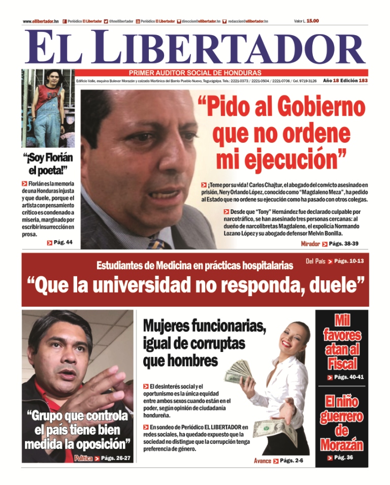 HONDURAS / EDITORIAL Y PORTADA EL LIBERTADOR: ¡LLAVE MÁGICA! HONDURAS / EDITORIAL Y PORTADA EL LIBERTADOR: ¡LLAVE MÁGICA!
