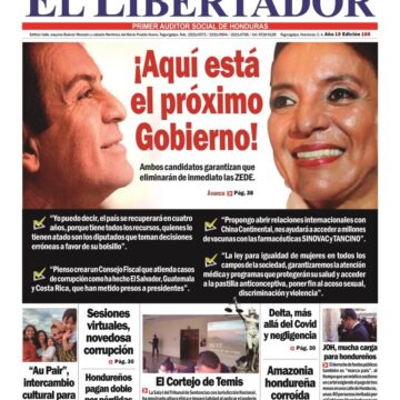 HONDURAS / EDITORIAL Y PORTADA EL LIBERTADOR: EXTRANJERO, ENEMIGO DEL PUEBLO