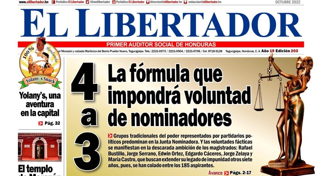 ¡YA EN LÍNEA! EL LIBERTADOR IMPRESO EDICIÓN OCTUBRE 2022