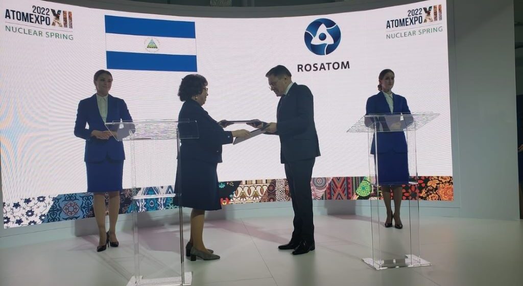 RUSIA Y NICARAGUA FIRMAN ACUERDO PARA USAR ENERGÍA ATÓMICA