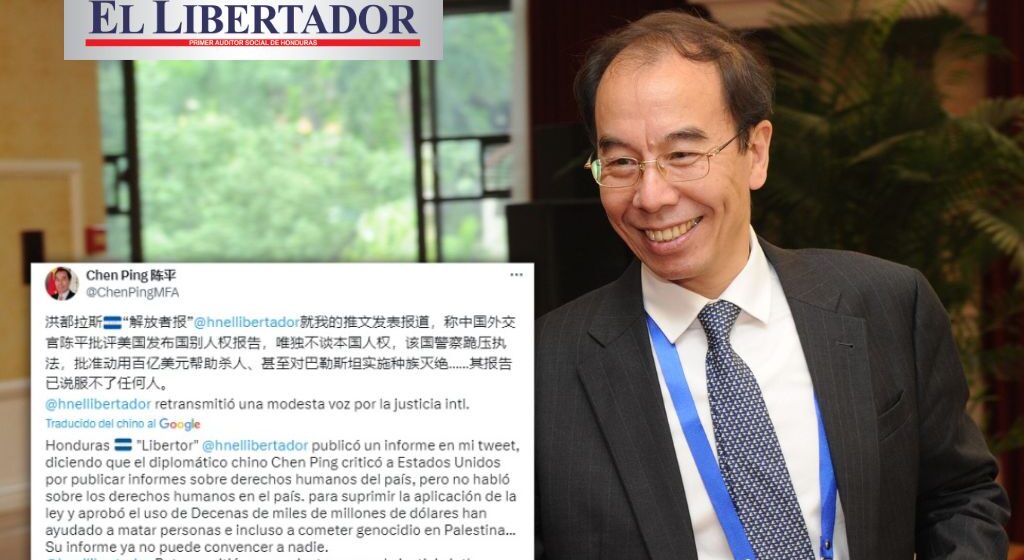 “EL LIBERTADOR RETRANSMITIÓ UNA MODESTA VOZ POR LA JUSTICIA”: DIPLOMÁTICO CHEN PING