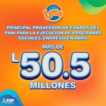 LOTO ENTREGA MÁS DE 50 MILLONES AL PANI PARA PROGRAMAS SOCIALES LOTO ENTREGA MÁS DE 50 MILLONES AL PANI PARA PROGRAMAS SOCIALES
