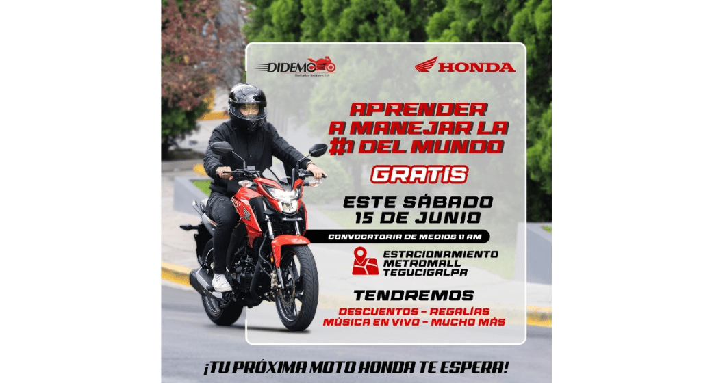 ¡ATENCIÓN! ESTE SÁBADO PODRÁS EXPERIMENTAR LA EMOCIÓN DE CONDUCIR LAS LEGENDARIAS MOTOCICLETAS HONDA