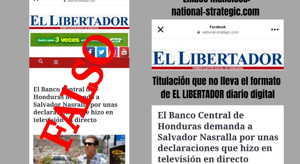 ¡ATENCIÓN! CRIMEN CIBERNÉTICO PLAGIÓ IMAGEN DE EL LIBERTADOR