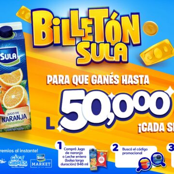 ¡LLEGA EL “BILLETÓN SULA” CON PREMIOS SEMANALES DE L.50,000! ¡LLEGA EL “BILLETÓN SULA” CON PREMIOS SEMANALES DE L.50,000!