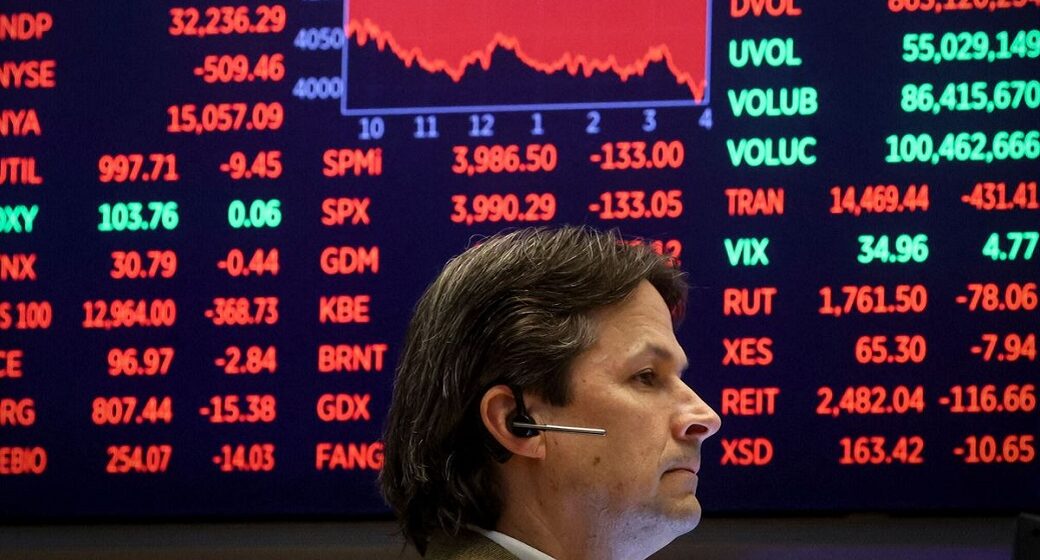 WALL STREET ABRE CON FUERTES CAÍDAS EN SUS PRINCIPALES ÍNDICES