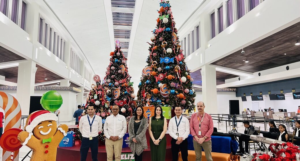 LOTO Y AEROPUERTO DE PALMEROLA DAN LA BIENVENIDA A LAS FIESTAS DE NAVIDAD