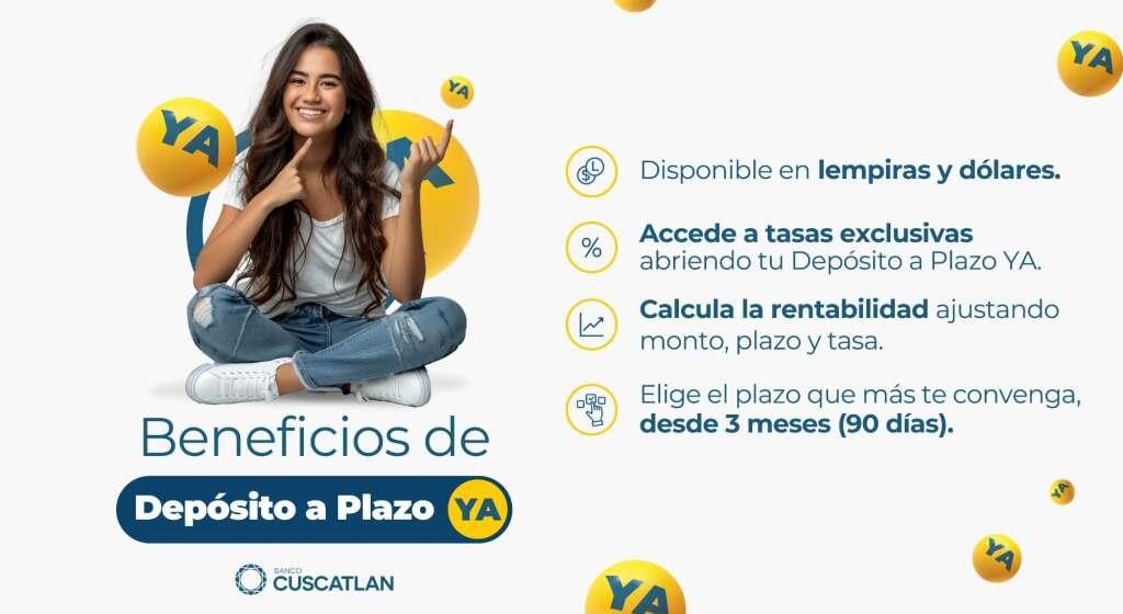 CUSCATLÁN LANZA “DEPÓSITO A PLAZO YA”, NUEVA SOLUCIÓN DE AHORRO DIGITAL