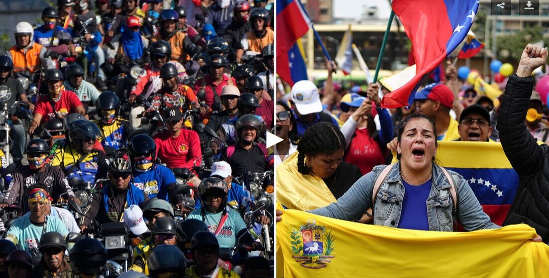 ¡CHAVISMO EUFÓRICO! LLENA LAS CALLES A UN DÍA DE LA JURAMENTACIÓN DE MADURO