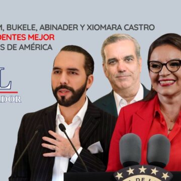 SHEINBAUM, BUKELE Y XIOMARA CASTRO: LOS PRESIDENTES MEJOR VALORADOS DE AMÉRICA