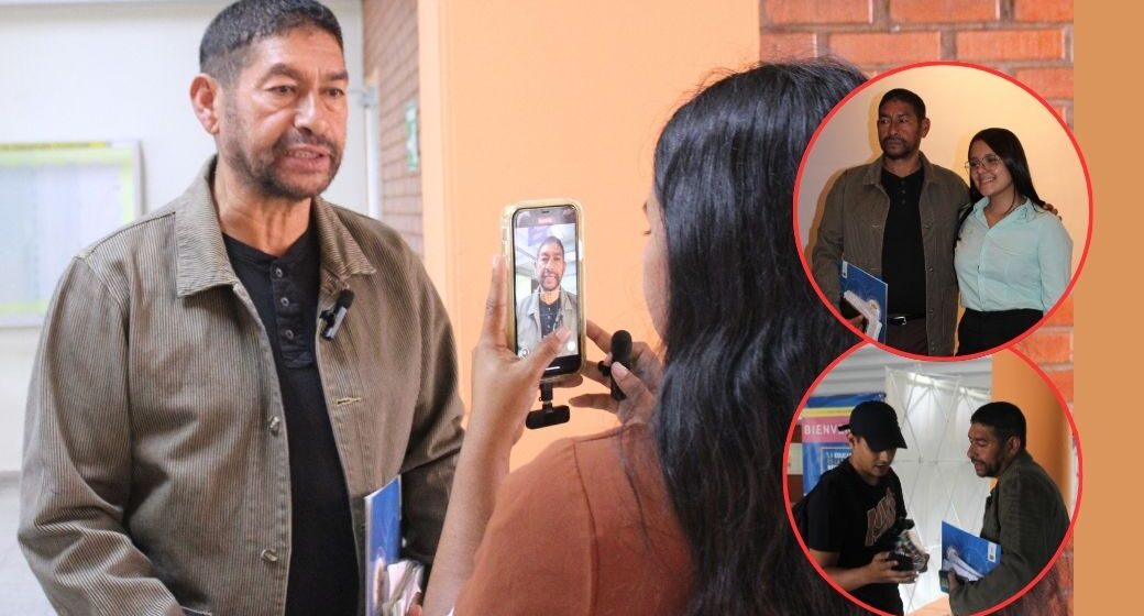 GALERÍA / ¡ESTUDIANTES DE PERIODISMO EMOCIONADOS POR HOMENAJE A EL LIBERTADOR!