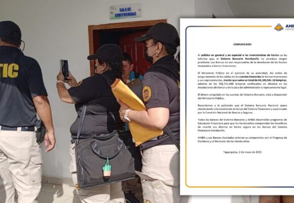 BANCOS NO SON RESPONSABLES EN DEVOLUCIÓN DE DINERO “KORIUN”, ACLARA AHIBA