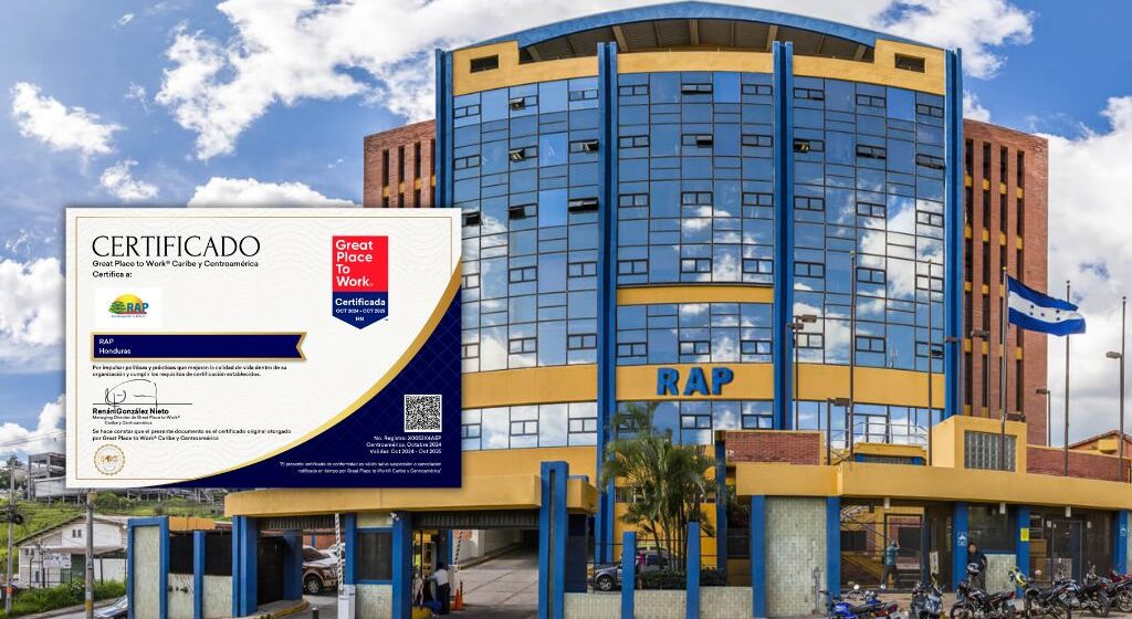 ¡EXCELENTE! RAP OBTIENE CERTIFICADO “GREAT PLACE TO WORK”