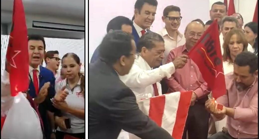 ¡REACCIONES! “NADA APORTAN A LA CONVIVENCIA DEMOCRÁTICA” QUIENES QUEMARON BANDERA DE LIBRE