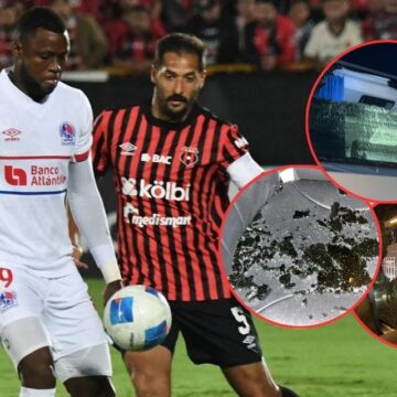 VIOLENCIA EN COSTA RICA TOCA A OLIMPIA, CON PIEDRAS Y PALOS ATACAN BUS DE CLUB HONDUREÑO (VIDEO)