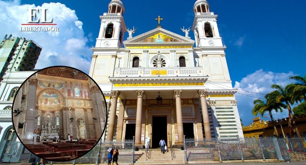 EL LIBERTADOR EN LA BASÍLICA «NUESTRA SEÑORA DE NAZARET», CORAZÓN ESPIRITUAL DE BELÉM EL LIBERTADOR EN LA BASÍLICA «NUESTRA SEÑORA DE NAZARET», CORAZÓN ESPIRITUAL DE BELÉM