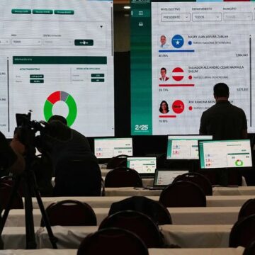 PESE A DENUNCIAS DE FRAUDE Y CAÍDAS EN SISTEMA, ASFURA LIDERA CONTEO DE VOTOS