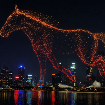¡UN CABALLO GIGANTE GALOPA POR EL CIELO! ASÍ CELEBRA CHINA EL AÑO NUEVO LUNAR