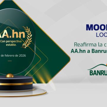 MOODY’S REAFIRMA ALTA CALIFICACIÓN Y PERSPECTIVA ESTABLE DE BANRURAL HONDURAS