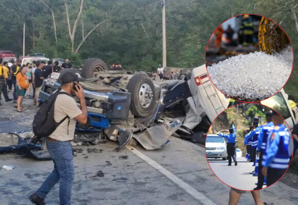 ¿Y TRÁNSITO? SIN LICENCIA ESPECIAL CONDUCTOR QUE DERRAMÓ VENENOSO CIANURO, CHOCÓ Y DEJÓ DIEZ MUERTOS