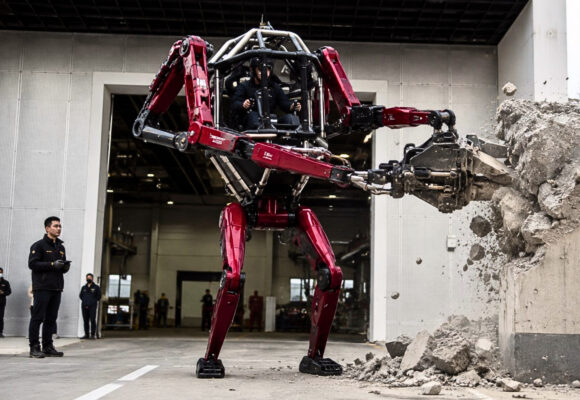 ¡INCREÍBLE! CHINA PRESENTA ROBOT FUTURISTA “TRANSFORMER” QUE CAMBIA DE POSTURA EN SEGUNDOS