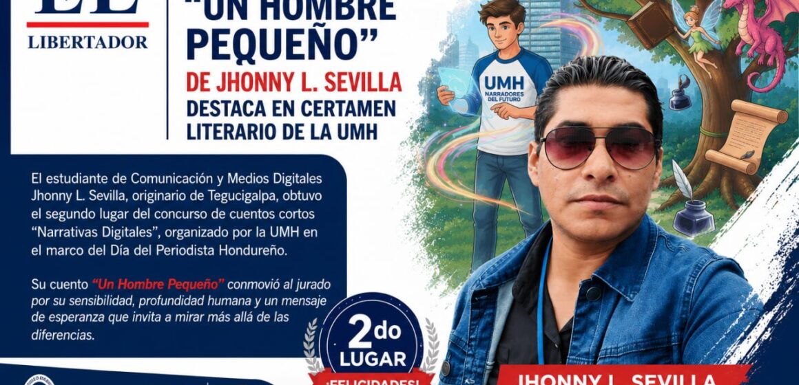 ¡BRAVO! “UN HOMBRE PEQUEÑO” PREMIA A GERENTE DE EL LIBERTADOR EN CONCURSO LITERARIO ¡BRAVO! “UN HOMBRE PEQUEÑO” PREMIA A GERENTE DE EL LIBERTADOR EN CONCURSO LITERARIO
