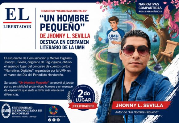 ¡BRAVO! “UN HOMBRE PEQUEÑO” PREMIA A GERENTE DE EL LIBERTADOR EN CONCURSO LITERARIO