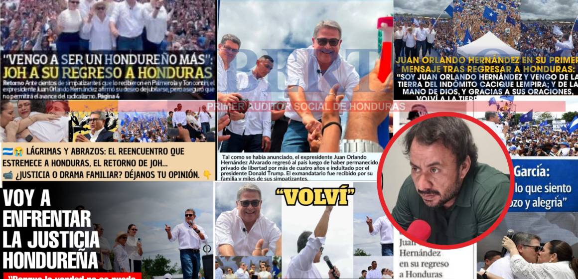 ANALISTA: COBERTURA DEL RETORNO DE JOH EVIDENCIA INTERESES POLÍTICOS Y ECONÓMICOS