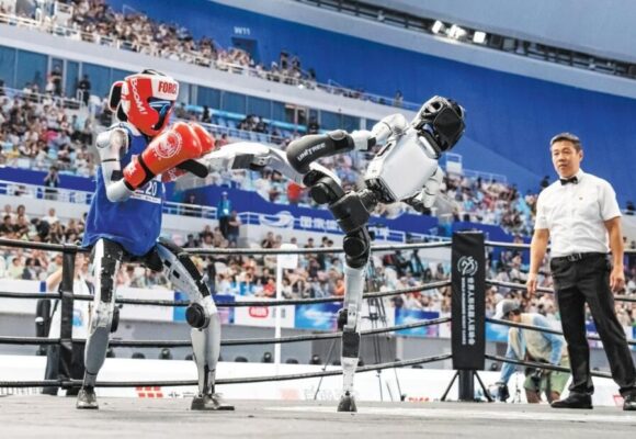 CREATIVIDAD Y FUERZA ROBÓTICA BRILLAN EN LOS JUEGOS MUNDIALES DE ROBOTS HUMANOIDES EN CHINA