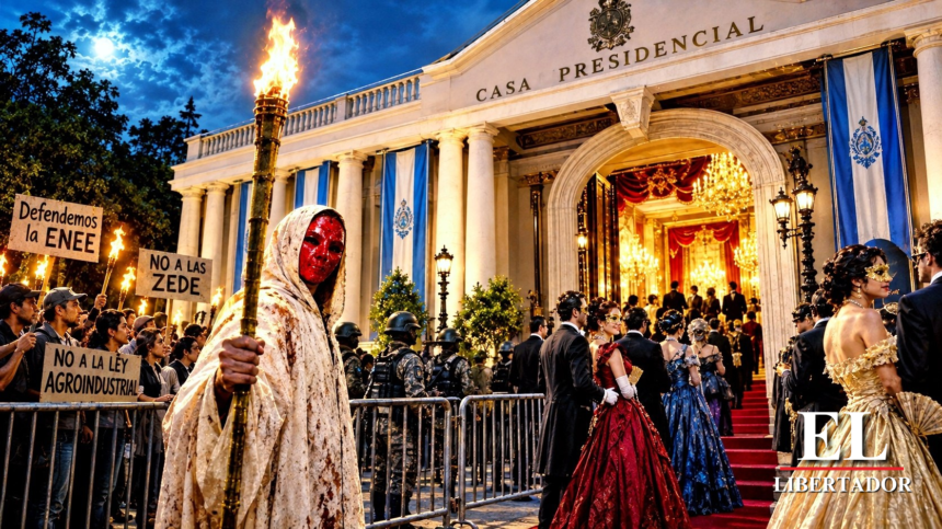 LA MÁSCARA ROJA PROTESTA EN LAS CALLES Y LA IMPACIENCIA ACECHA CON LA GUILLOTINA